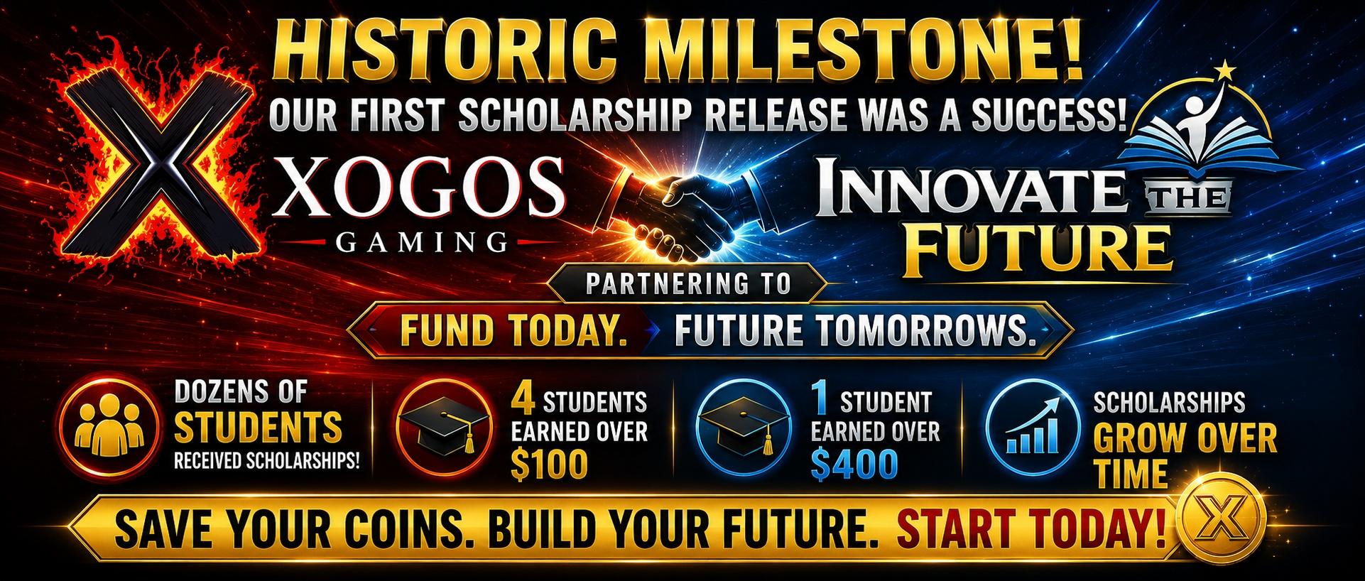 Xogos Gaming Celebrates First Successful Scholarship Release: Students Turn Gaming and Service Into Real Money for Their Futures